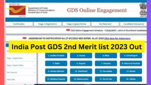 India Post GDS 2nd Merit list 2023 Out